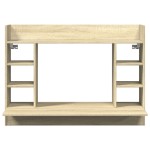 vidaXL Birou montat pe perete stejar sonoma 105x48x75cm lemn prelucrat