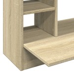 vidaXL Birou montat pe perete stejar sonoma 105x48x75cm lemn prelucrat