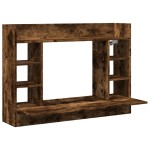 vidaXL Birou montat perete stejar fumuriu 105x48x75cm lemn prelucrat