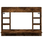 vidaXL Birou montat perete stejar fumuriu 105x48x75cm lemn prelucrat