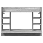 vidaXL Birou montat pe perete sonoma gri 105x48x75cm lemn prelucrat