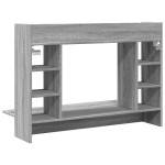 vidaXL Birou montat pe perete sonoma gri 105x48x75cm lemn prelucrat
