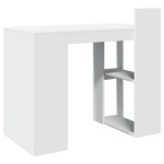 vidaXL Birou, alb, 103,5x56,5x94 cm, lemn prelucrat