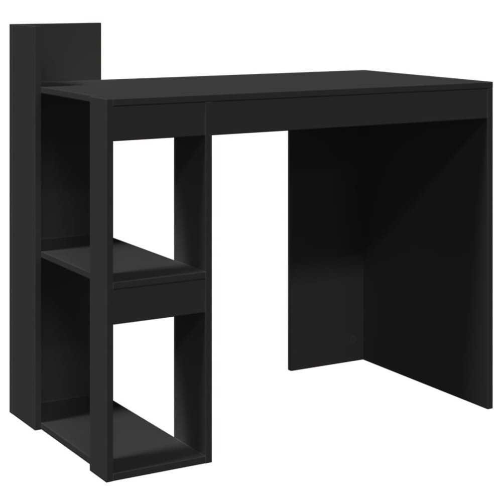 vidaXL Birou, negru, 103,5x56,5x94 cm, lemn prelucrat