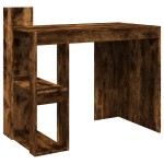 vidaXL Birou, stejar fumuriu, 103,5x56,5x94 cm, lemn prelucrat