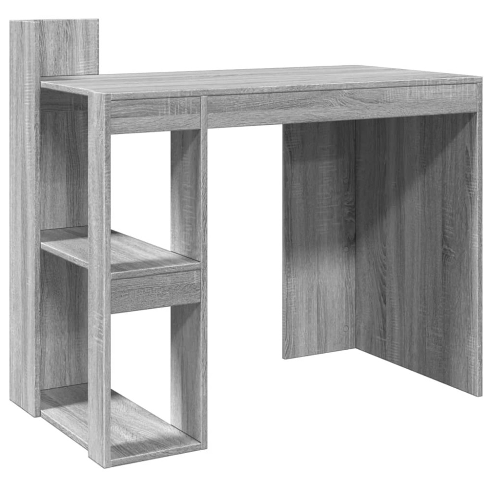vidaXL Birou, gri sonoma, 103,5x56,5x94 cm, lemn prelucrat