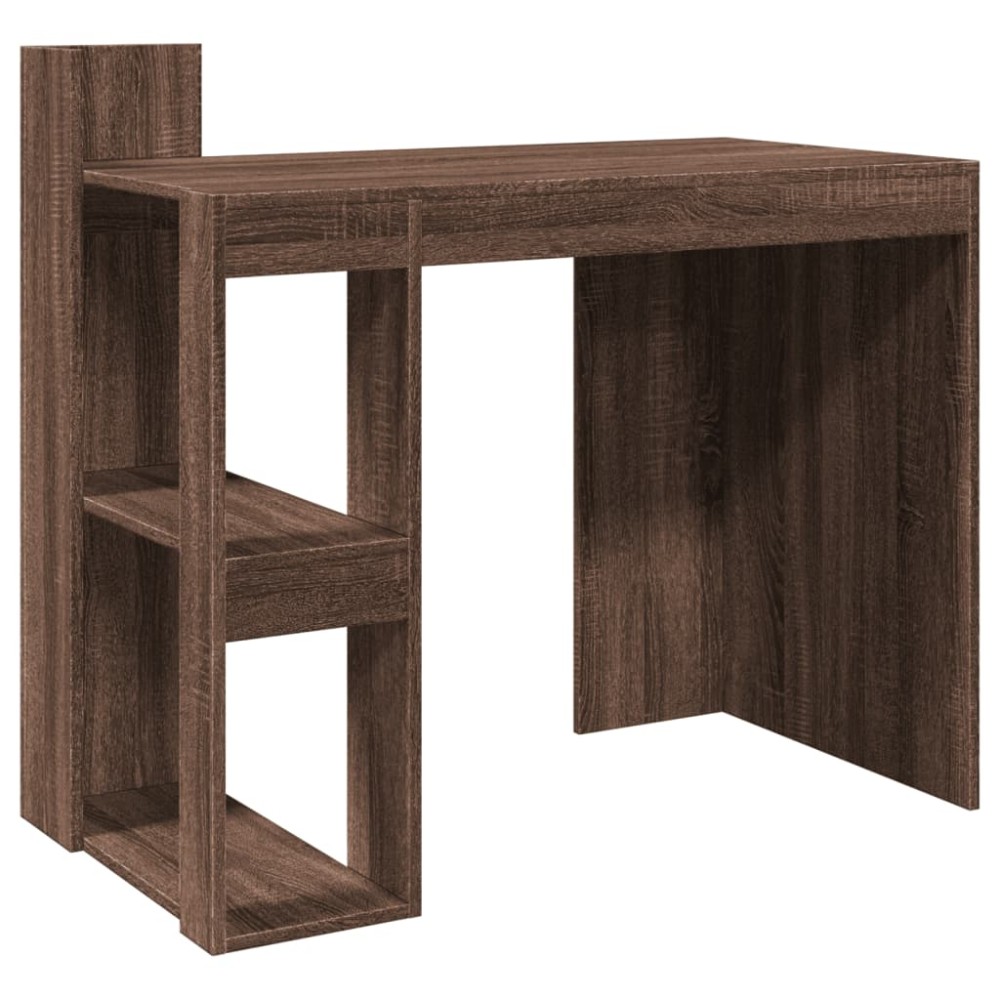 vidaXL Birou, stejar maro, 103,5x56,5x94 cm, lemn prelucrat