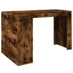 vidaXL Birou, stejar fumuriu, 123,5x73,5x75 cm, lemn prelucrat