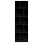 vidaXL Bibliotecă, negru, 57x28,5x174 cm, lemn prelucrat