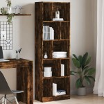 vidaXL Bibliotecă, stejar fumuriu, 57x28,5x174 cm, lemn prelucrat vidaXL Bibliotecă, stejar fumuriu, 57x28,5x174 cm, lemn prelucrat