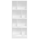 vidaXL Bibliotecă, alb, 57x28,5x141 cm, lemn prelucrat vidaXL Bibliotecă, alb, 57x28,5x141 cm, lemn prelucrat