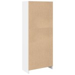 vidaXL Bibliotecă, alb, 57x28,5x141 cm, lemn prelucrat vidaXL Bibliotecă, alb, 57x28,5x141 cm, lemn prelucrat