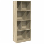 vidaXL Bibliotecă, stejar sonoma, 57x28,5x141 cm, lemn prelucrat vidaXL Bibliotecă, stejar sonoma, 57x28,5x141 cm, lemn prelucrat