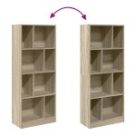 vidaXL Bibliotecă, stejar sonoma, 57x28,5x141 cm, lemn prelucrat vidaXL Bibliotecă, stejar sonoma, 57x28,5x141 cm, lemn prelucrat