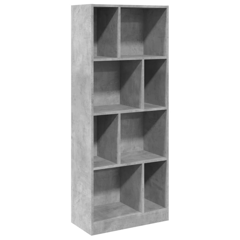 vidaXL Bibliotecă, gri beton, 57x28,5x141 cm, lemn prelucrat