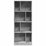 vidaXL Bibliotecă, gri beton, 57x28,5x141 cm, lemn prelucrat vidaXL Bibliotecă, gri beton, 57x28,5x141 cm, lemn prelucrat