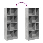 vidaXL Bibliotecă, gri beton, 57x28,5x141 cm, lemn prelucrat vidaXL Bibliotecă, gri beton, 57x28,5x141 cm, lemn prelucrat