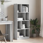 vidaXL Bibliotecă, gri sonoma, 57x28,5x141 cm, lemn prelucrat vidaXL Bibliotecă, gri sonoma, 57x28,5x141 cm, lemn prelucrat