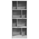 vidaXL Bibliotecă, gri sonoma, 57x28,5x141 cm, lemn prelucrat vidaXL Bibliotecă, gri sonoma, 57x28,5x141 cm, lemn prelucrat