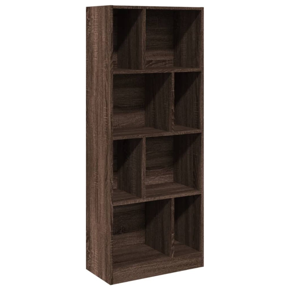 vidaXL Bibliotecă, stejar maro, 57x28,5x141 cm, lemn prelucrat