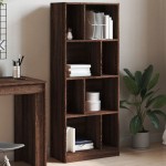 vidaXL Bibliotecă, stejar maro, 57x28,5x141 cm, lemn prelucrat vidaXL Bibliotecă, stejar maro, 57x28,5x141 cm, lemn prelucrat