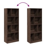 vidaXL Bibliotecă, stejar maro, 57x28,5x141 cm, lemn prelucrat vidaXL Bibliotecă, stejar maro, 57x28,5x141 cm, lemn prelucrat