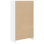 vidaXL Bibliotecă, alb, 57x28,5x107,5 cm, lemn prelucrat vidaXL Bibliotecă, alb, 57x28,5x107,5 cm, lemn prelucrat