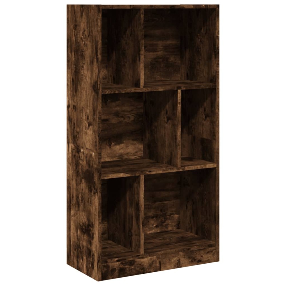 vidaXL Bibliotecă, stejar fumuriu, 57x28,5x107,5 cm, lemn prelucrat