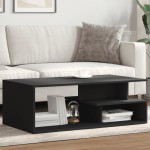 vidaXL Măsuță de cafea, negru, 102x55x35 cm, lemn prelucrat vidaXL Măsuță de cafea, negru, 102x55x35 cm, lemn prelucrat