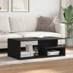 vidaXL Măsuță de cafea, negru, 102x55x35 cm, lemn prelucrat vidaXL Măsuță de cafea, negru, 102x55x35 cm, lemn prelucrat