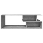 vidaXL Măsuță de cafea, gri beton, 102x55x35 cm, lemn prelucrat vidaXL Măsuță de cafea, gri beton, 102x55x35 cm, lemn prelucrat