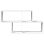 vidaXL Raft de perete, alb, 100x20x53 cm, lemn prelucrat
