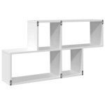 vidaXL Raft de perete, alb, 100x20x53 cm, lemn prelucrat