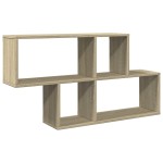 vidaXL Raft de perete, stejar sonoma, 100x20x53 cm, lemn prelucrat