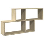 vidaXL Raft de perete, stejar sonoma, 100x20x53 cm, lemn prelucrat