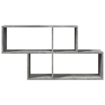 vidaXL Raft de perete, gri beton, 100x20x53 cm , lemn prelucrat