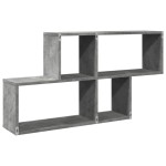 vidaXL Raft de perete, gri beton, 100x20x53 cm , lemn prelucrat