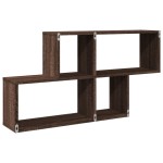 vidaXL Raft de perete, stejar maro, 100x20x53 cm, lemn prelucrat vidaXL Raft de perete, stejar maro, 100x20x53 cm, lemn prelucrat