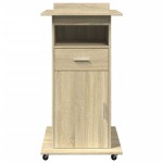 vidaXL Pupitru roți și sertar stejar sonoma 55x55x107cm lemn prelucrat vidaXL Pupitru roți și sertar stejar sonoma 55x55x107cm lemn prelucrat