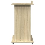 vidaXL Pupitru roți și sertar stejar sonoma 55x55x107cm lemn prelucrat vidaXL Pupitru roți și sertar stejar sonoma 55x55x107cm lemn prelucrat