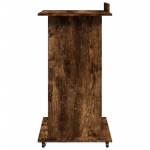 vidaXL Pupitru roți/sertar stejar fumuriu 55x55x107 cm lemn prelucrat vidaXL Pupitru roți/sertar stejar fumuriu 55x55x107 cm lemn prelucrat