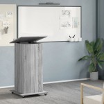 vidaXL Pupitru cu roți și sertar sonoma gri 55x55x107cm lemn prelucrat vidaXL Pupitru cu roți și sertar sonoma gri 55x55x107cm lemn prelucrat