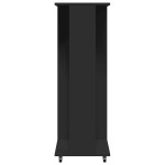 vidaXL Șifonier cu roți, negru, 102x38x110 cm, lemn prelucrat vidaXL Șifonier cu roți, negru, 102x38x110 cm, lemn prelucrat