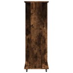 vidaXL Șifonier cu roți, stejar fumuriu, 102x38x110 cm, lemn prelucrat vidaXL Șifonier cu roți, stejar fumuriu, 102x38x110 cm, lemn prelucrat
