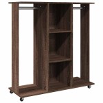 vidaXL Șifonier cu roți, stejar maro, 102x38x110 cm, lemn prelucrat vidaXL Șifonier cu roți, stejar maro, 102x38x110 cm, lemn prelucrat