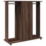 vidaXL Șifonier cu roți, stejar maro, 102x38x110 cm, lemn prelucrat vidaXL Șifonier cu roți, stejar maro, 102x38x110 cm, lemn prelucrat