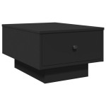 vidaXL Masă de cafea, negru, 60x45x31 cm, lemn prelucrat