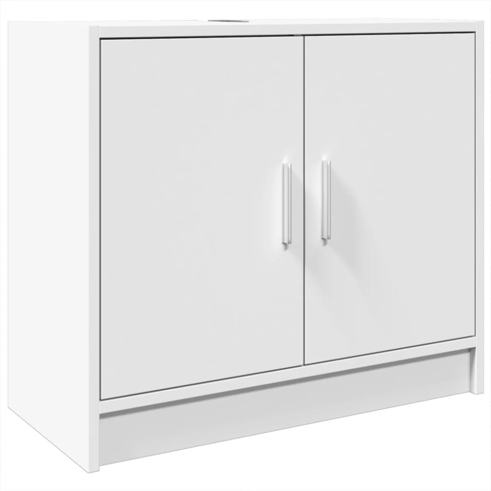vidaXL Dulap de chiuvetă, alb, 63x29x55 cm, lemn prelucrat