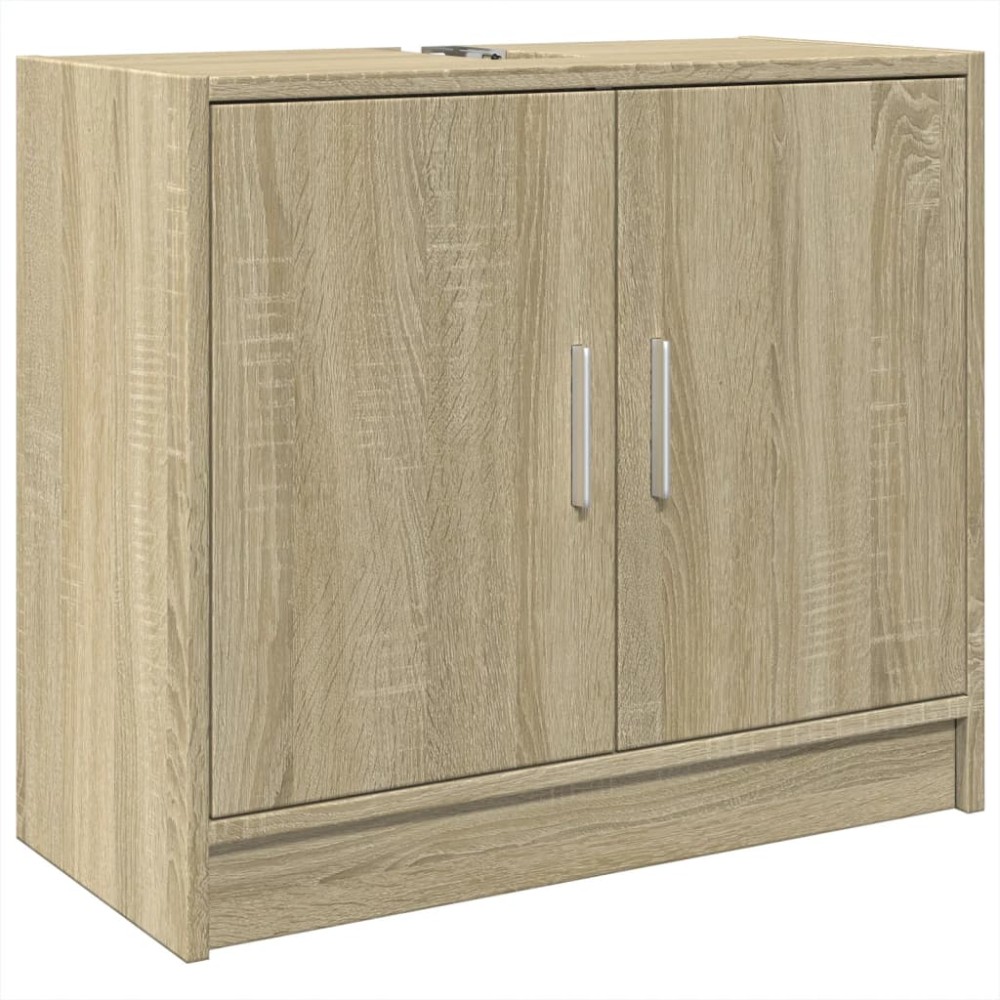 vidaXL Dulap de chiuvetă, stejar sonoma, 63x29x55cm, lemn prelucrat