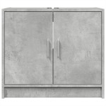 vidaXL Dulap de chiuvetă, gri beton, 63x29x55 cm, lemn prelucrat vidaXL Dulap de chiuvetă, gri beton, 63x29x55 cm, lemn prelucrat